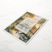 Aangepaste Waterverf Royal Botanic Gardens Folie Uitnodiging (Gedraaid)