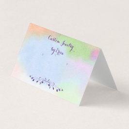 Aangepaste Waterverf standaard na ontvangst van sc Visitekaartje