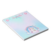 Aangepaste Waterverf sterren en Unicorn Notitieblok (Schuin)