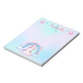 Aangepaste Waterverf sterren en Unicorn Notitieblok (Linkerzijde)