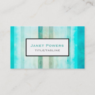 aangepaste waterverf strepen visitekaartjes