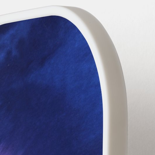 Aangepaste waterverf Stropdas en kleurstofblauw Pickleball Paddle (Links Detail)