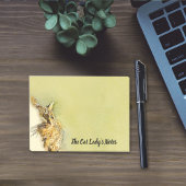 Aangepaste Waterverf Tabby Cat Pink Heart Nose Post-it® Notes