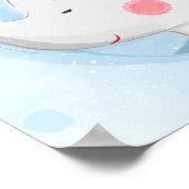 Aangepaste Waterverf Teacup Elephant Poster (Hoek)