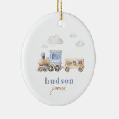 Aangepaste Waterverf trein Ornament (Rechts)