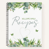 Aangepaste Waterverf uit de familie, keuken Notitieboek (Voorkant)