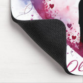 Aangepaste Waterverf Valentijnsdag paar in liefde Muismat (Hoek)