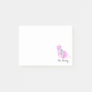 Aangepaste Waterverf van de Balletleraar Post-it® Notes