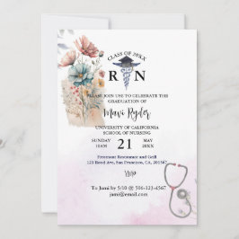 Aangepaste Waterverf van het Afstuderen voor verpl Kaart