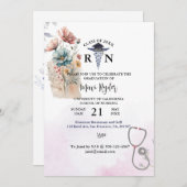 Aangepaste Waterverf van het Afstuderen voor verpl Kaart (Voorkant / Achterkant)