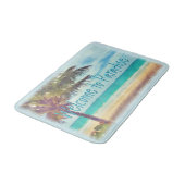 Aangepaste Waterverf van zeestranspalmen Badmat (Gekanteld)