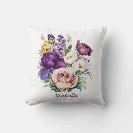 Aangepaste Waterverf Veerbloem Kussen