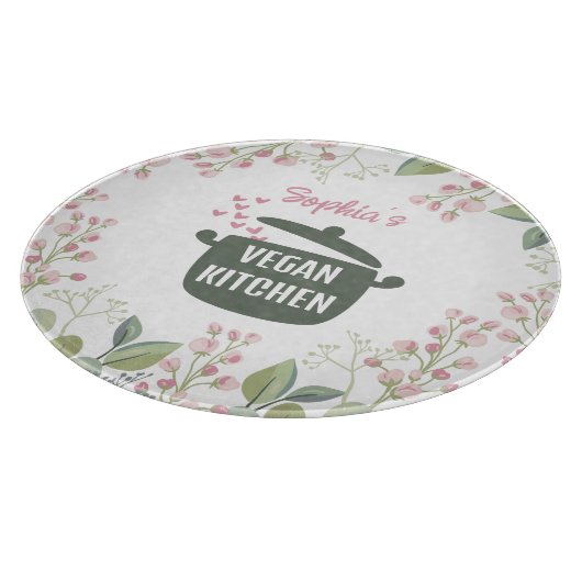 Aangepaste Waterverf Vegan Snijplank (Hoek)