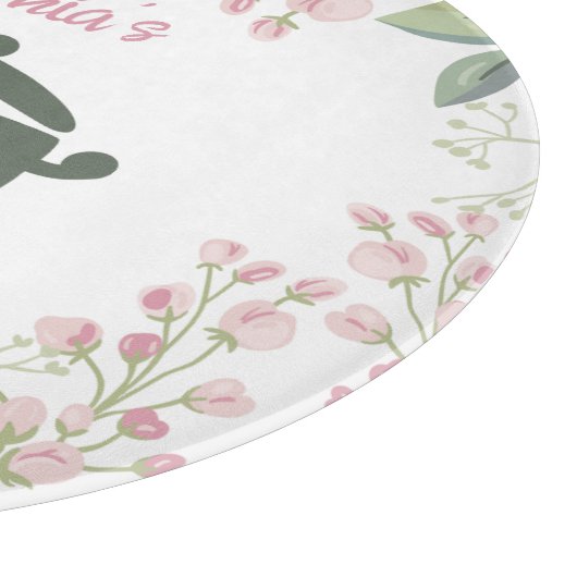 Aangepaste Waterverf Vegan Snijplank (Hoek)