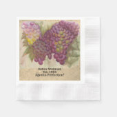 Aangepaste waterverf  verjaardag servet (Voorkant)