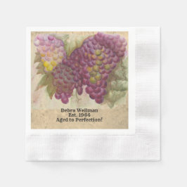 Aangepaste waterverf verjaardag servet