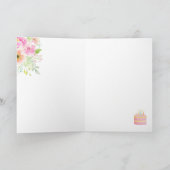 Aangepaste waterverf verjaardagskaart kaart (Binnen)