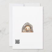 Aangepaste Waterverf Vintage kerststal (Achterkant)