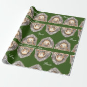 Aangepaste Waterverf Vintage kerststal Cadeaupapier (Uitgerold)