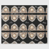 Aangepaste Waterverf Vintage kerststal Cadeaupapier (Vlak)