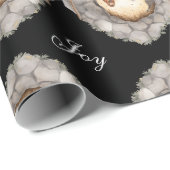 Aangepaste Waterverf Vintage kerststal Cadeaupapier (Rol Hoek)