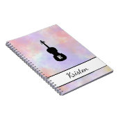 Aangepaste Waterverf Viola Alto Clef (Middelgroot) Notitieboek (Rechterzijde)