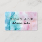 Aangepaste waterverf visitekaartje (Voorkant)