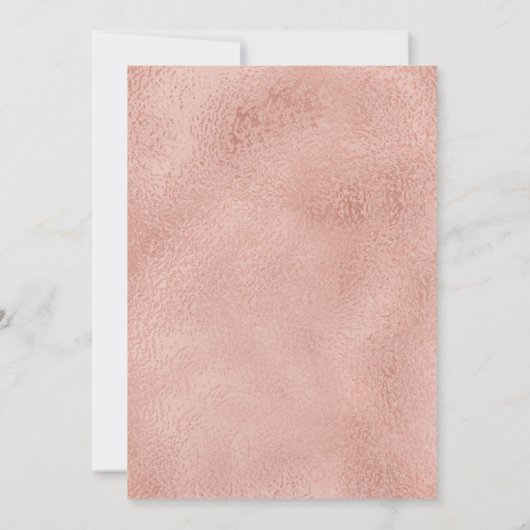 Aangepaste waterverf vlinder faux rosegold verjaar kaart (Achterkant)