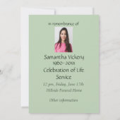 Aangepaste Waterverf vlinderbloemen Kaart (Achterkant)