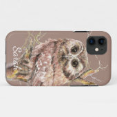 Aangepaste Waterverf vogelgriep bevestigen Case-Mate iPhone Case (Achterkant (horizontaal))