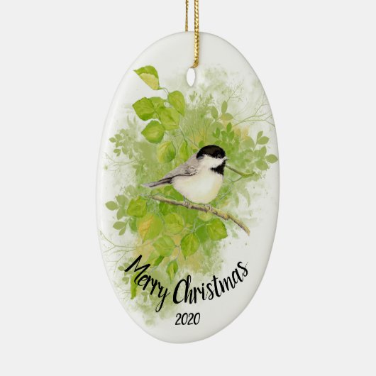 Aangepaste Waterverf vogelpopulaire vogelboom Keramisch Ornament (Rechts)