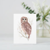 Aangepaste Waterverf, vogels, Natuur, wild Briefkaart (Staand voorkant)