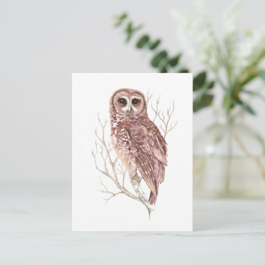 Aangepaste Waterverf, vogels, Natuur, wild Briefkaart (Staand voorkant)