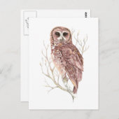 Aangepaste Waterverf, vogels, Natuur, wild Briefkaart (Voorkant / Achterkant)