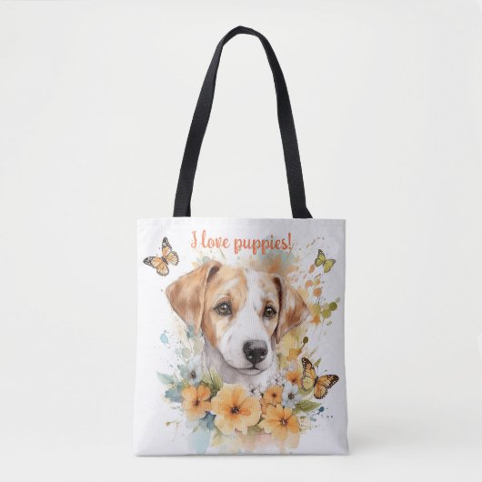 Aangepaste Waterverf voor computergebruik Tote Bag (Voorkant)