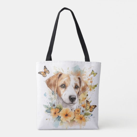 Aangepaste Waterverf voor computergebruik Tote Bag (Achterkant)