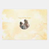 Aangepaste Waterverf voor Flower Shape Photo Paste Inpakpapier Vel (Voorkant)