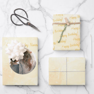 Aangepaste Waterverf voor Flower Shape Photo Paste Inpakpapier Vel