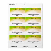 Aangepaste Waterverf voor gebeurtenissen in het na Etiket (Full Sheet)