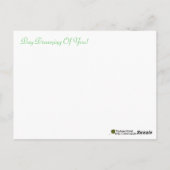 Aangepaste Waterverf voor halve maan venster Briefkaart (Achterkant)