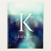 Aangepaste Waterverf voor handtekeningen Abstract  Planner (Voorkant)