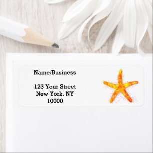 Aangepaste Waterverf voor het schilderen van vis Etiket