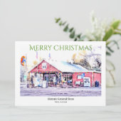 Aangepaste Waterverf voor Kerstmis met Kaart 66 (Staand voorkant)