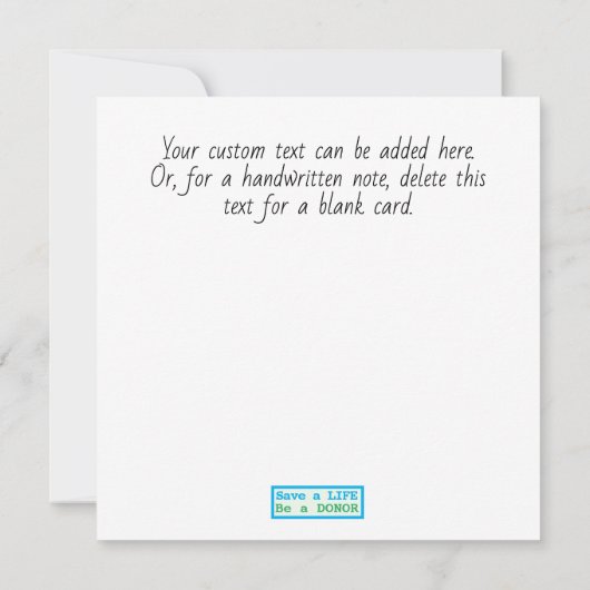 Aangepaste Waterverf voor orgaantransplantatie Kaa (Achterkant)