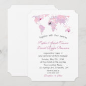 Aangepaste Waterverf voor reisweduwen Wereldkaart Kaart (Voorkant / Achterkant)