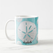 Aangepaste Waterverf voor Tropische en Dollar Turq Koffiemok (Links)