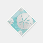 Aangepaste Waterverf voor Tropische en Dollar Turq Servet (Hoek)