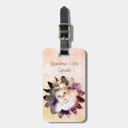 Aangepaste Waterverf voor Vloervormig fotopasta Bagagelabel (Voorkant verticaal)