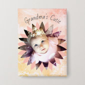 Aangepaste Waterverf voor Vloervormig fotopasta Button (Voorkant)