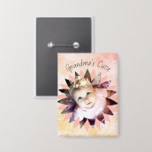 Aangepaste Waterverf voor Vloervormig fotopasta Button (Voorkant / Achterkant)